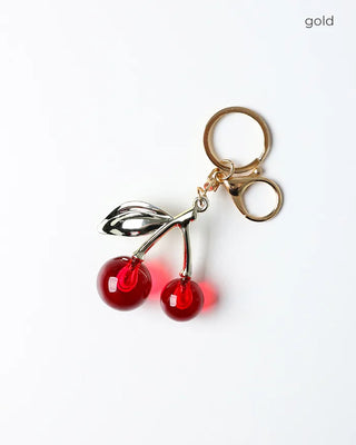 Cherry Ribbon Keyring