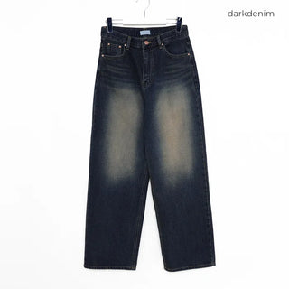 Vintage Washed Wide Denim Pants