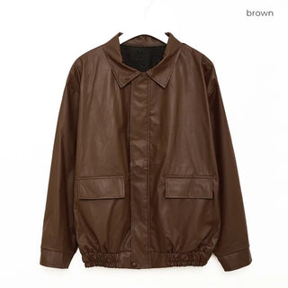 Oversized Leather Jumper