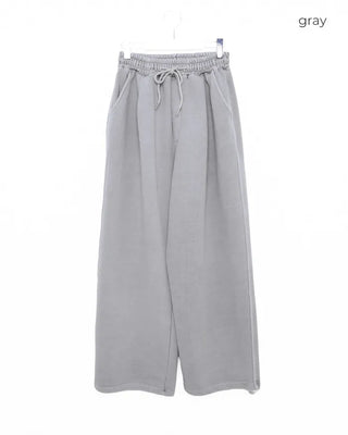 Wide cotton sweatpants