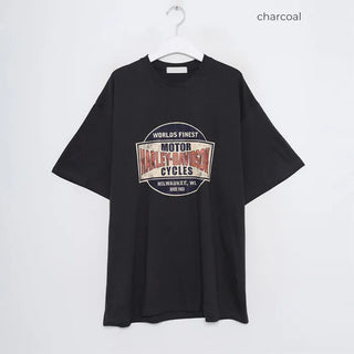 (Unisex) HARLEY print T-shirt