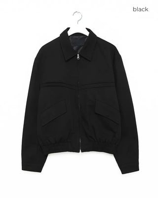 Save Cropped Zipper Jacket