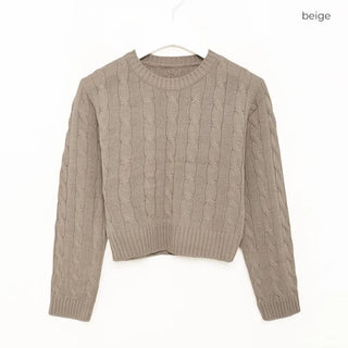 Cropped Cable Knit