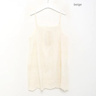 Flower punching camisole mini dress