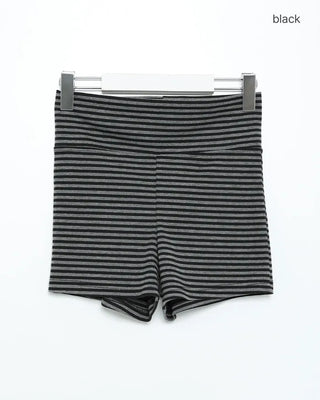 Striped micro shorts