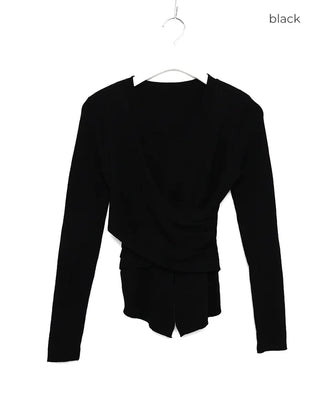 Wrap Point Slim Fit Knit