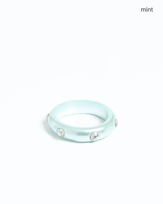 Cubic Point Gloss Ring