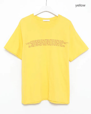 Lettering Half T-shirt