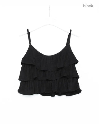 Wrinkle Tiered Camisole & Pants Set