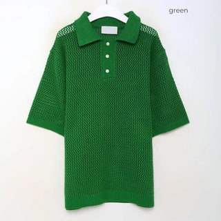 Perforated color knit