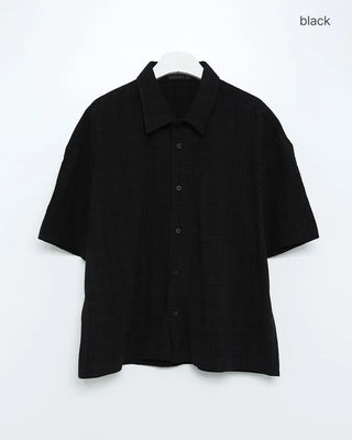 Checked cropped shirt