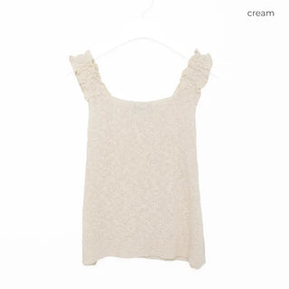 Frilled Sleeveless Knit