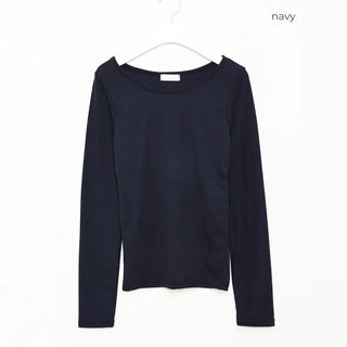 Ribbed long-sleeve T-shirt
