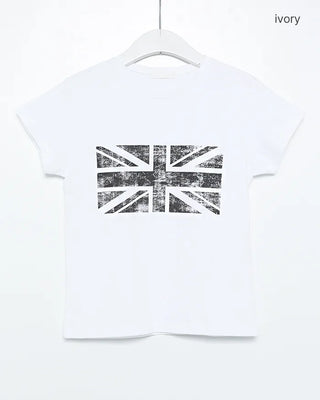Pigmented British Semi-Cropped Half T-Shirt