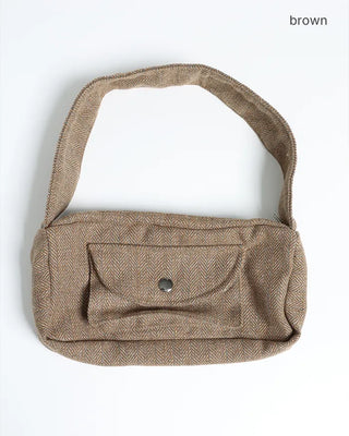 Fishbone Square One-Shoulder Bag