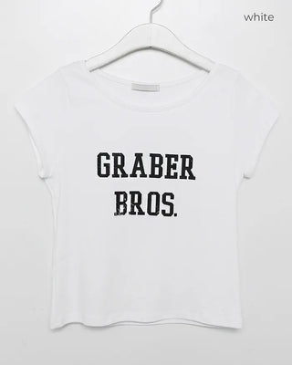 Lettering of Long Cap Sleeve T-Shirt