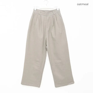 Two-pleat wide slacks