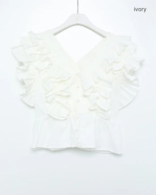 Big volume ruffle top