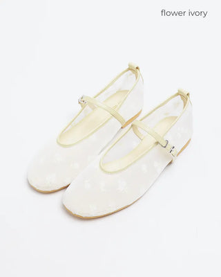 See-through Mary Jane Flats