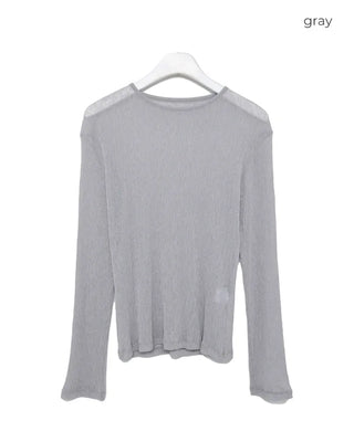 Sheer, languid long sleeveless top