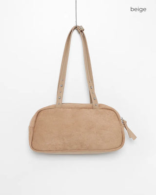 Suede Square Shoulder Bag