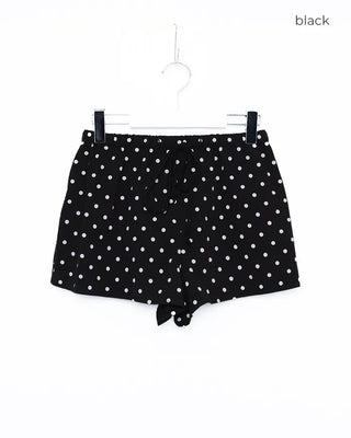 Polka Dot Covered Button Shorts