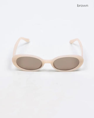 Slim oval sunglasses