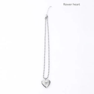 Antique Heart Ball Necklace