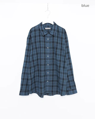 Oversized check shirt