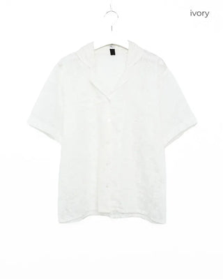 Heart embroidered shirt