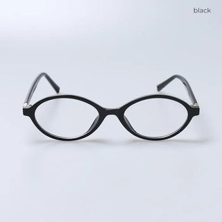 Oval frame glasses