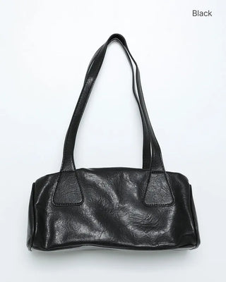 Square leather shoulder bag