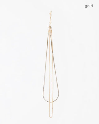 Double line necklace