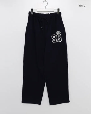 Number patch sweatpants