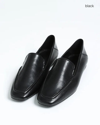 Square-line loafers