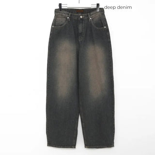 Vintage wide-leg denim pants