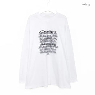 (Unisex) Lettering Long T-Shirt