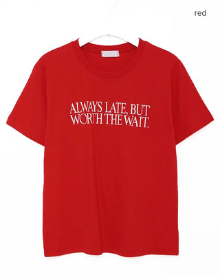 Lettering Short-Sleeved T-Shirt