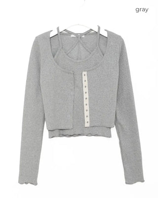 Halter neck & cardigan set