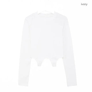 Unbalanced Rib T-shirt