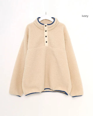 Warm Button Fleece Anorak