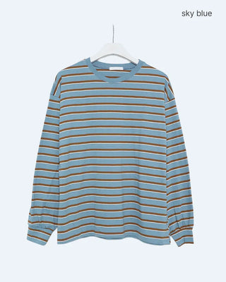 Loose-fit striped T-shirt