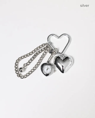 Watch Heart Keyring