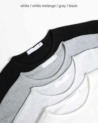 Waffle Crop Long Sleeve