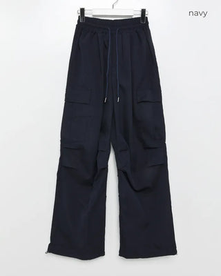 (Unisex) Elastic Waist Summer Cargo Jogger Pants