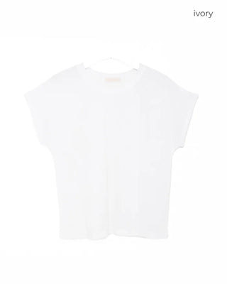 Round neck short-sleeve T-shirt