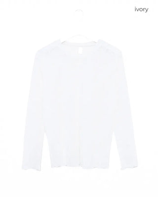 Butterfly Lace See-Through Cut and Sew Top