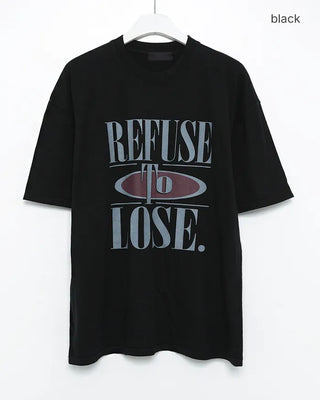 (Unisex) Big Lettering Half T-Shirt