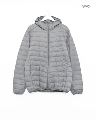 Hooded lightweight down jacket
