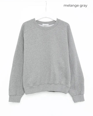 Saddle Shoulder Fleece Lined Sweatshirt